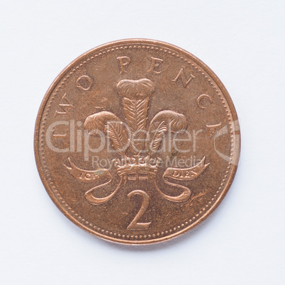 UK 2 pence coin