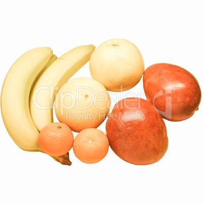 Retro looking Fruits picture