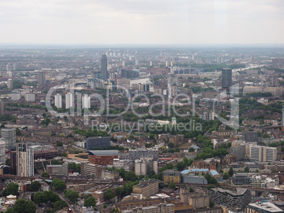 Aerial view of London