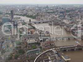 Aerial view of London