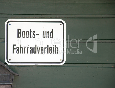 Boots und Fahrradverleih