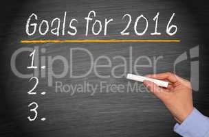 Goals for 2016