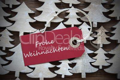 Red Label Frohe Weihnachten Mean Merry Christmas