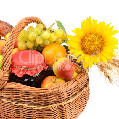 food in a basket