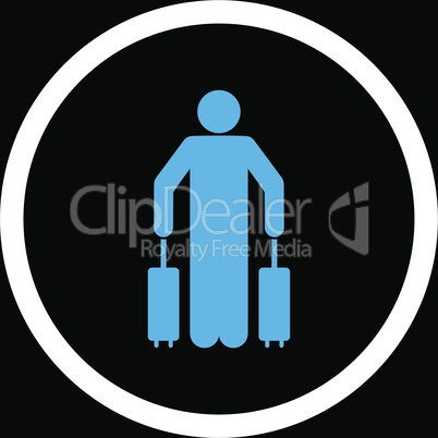 bg-Black Bicolor Blue-White--passenger baggage.eps