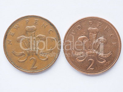 UK 2 pence coin