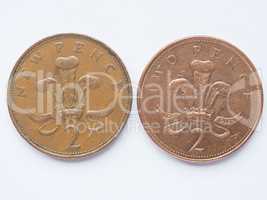 UK 2 pence coin