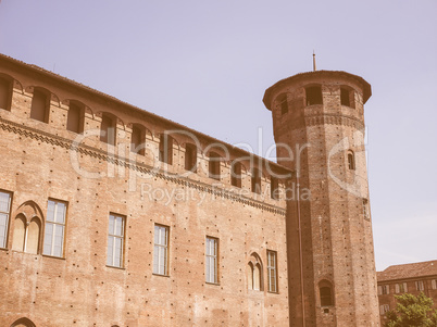 Retro looking Palazzo Madama in Turin