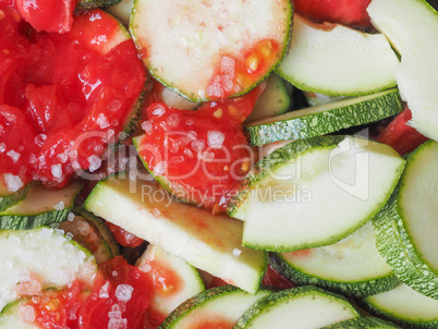 Zucchini with tomato