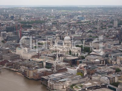 Aerial view of London