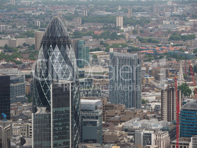 Aerial view of London