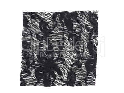 Black fabric sample