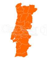 Karte von Portugal