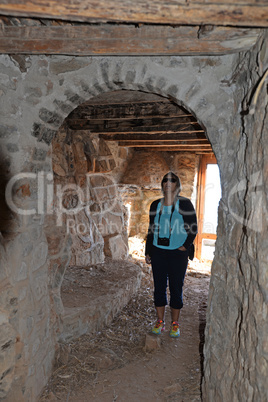 In einer alten kretischen Windmühle