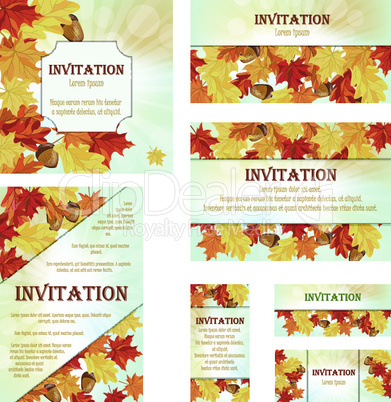 Set of Invitation Cards