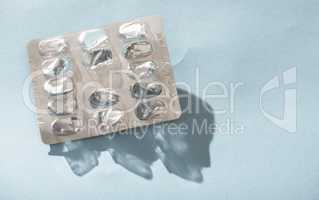 Empty blister pack drugs