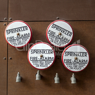 Fire alarm sprinklers
