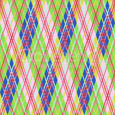 Rhombic seamless pattern in bright colors