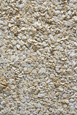 close-up on white oats surfase