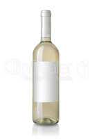 Weißwein mit Etikett