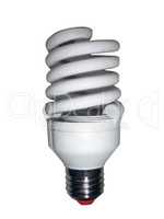 Energy saving lamp on a white background
