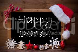 Brown Blackboard Santa Hat Christmas Decoration Happy 2016