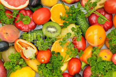 fresh fruits and vegetables