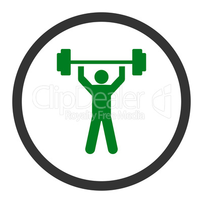 Power lifting icon