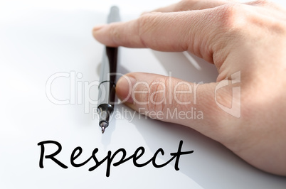 Respect text concept