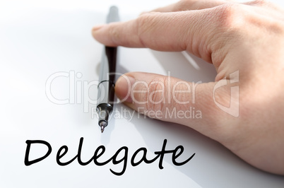 Delegate text concept