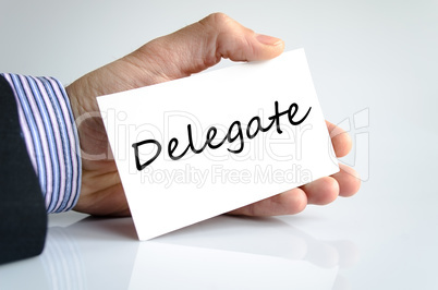 Delegate text concept