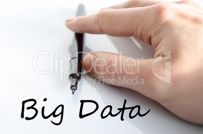 Big data text concept