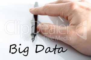 Big data text concept