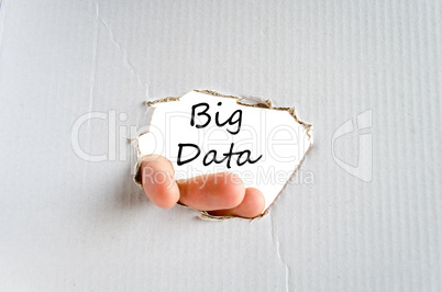 Big data text concept