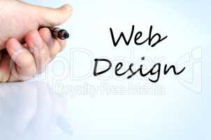Web design text concept