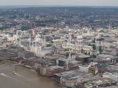 Aerial view of London