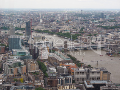 Aerial view of London