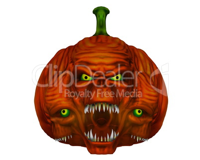 Halloween pumpkin - 3D render