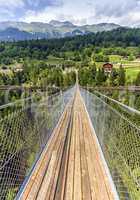 Lama suspended bridge, Valais, Switzerland