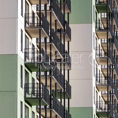 Residential building background