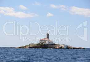 Leuchtturm bei Rovinj, Kroatien