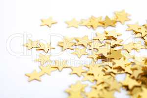 Golden stars as a background for christmas