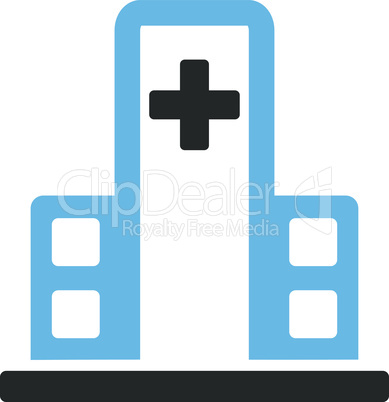 Bicolor Blue-Gray--hospital building.eps