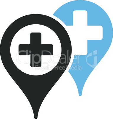 Bicolor Blue-Gray--hospital map markers.eps
