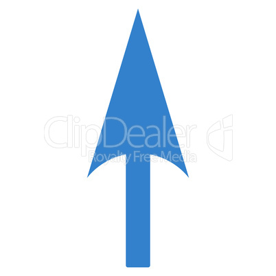 Arrow Axis Y flat cobalt color icon