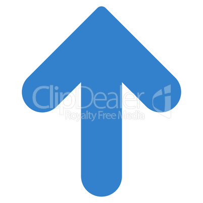 Arrow Up flat cobalt color icon