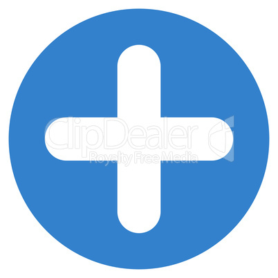 Create flat cobalt color icon