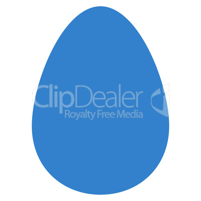 Egg flat cobalt color icon