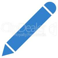 Pencil flat cobalt color icon