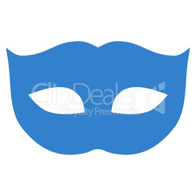 Privacy Mask flat cobalt color icon